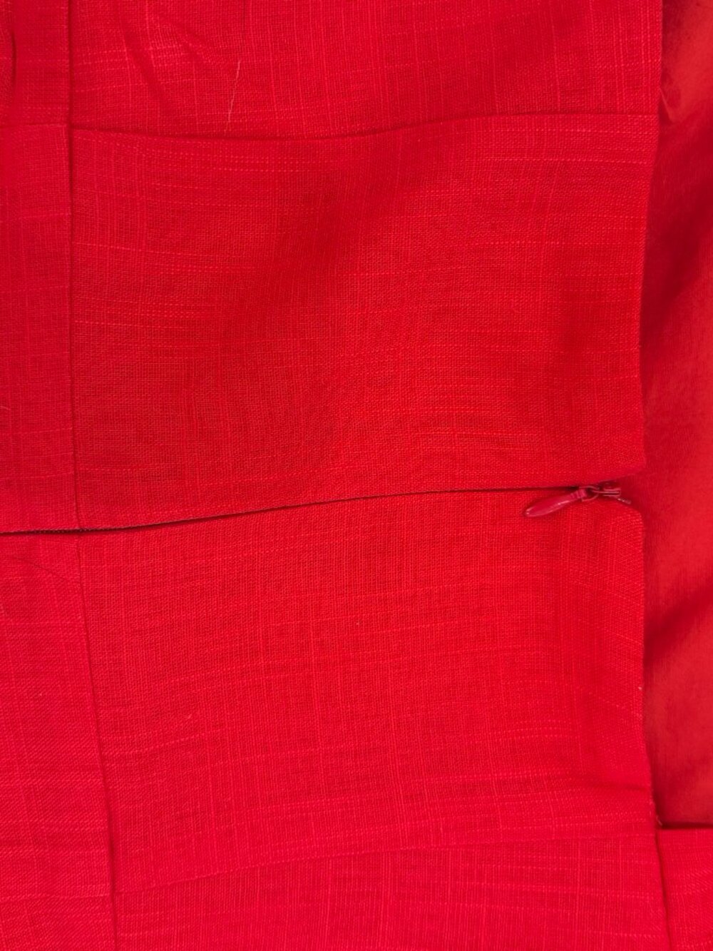Hyacinth House Red Linen Dominica Midi Dress - Like New - Picture 9 of 9
